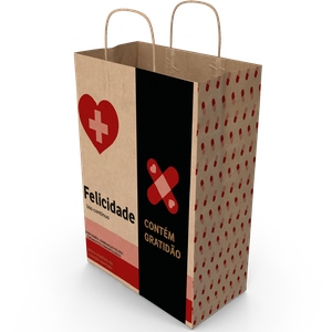 SACOLA DE PAPEL PP 18X14X7 PÁSCOA SOS CHOCOLATE