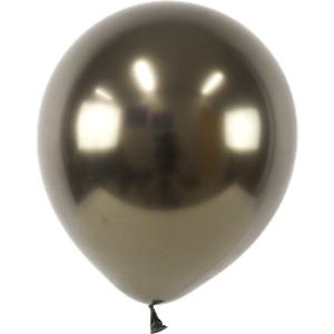 BALAO METALICO CROMADO 9 PRETO