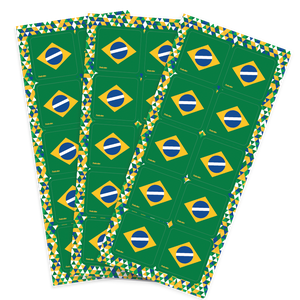 ADESIVO QUADRADO BANDEIRAS COPA 2026
