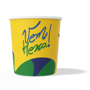 BALDE DE PAPEL 900ML KIDS PIPOCA COPA 2026