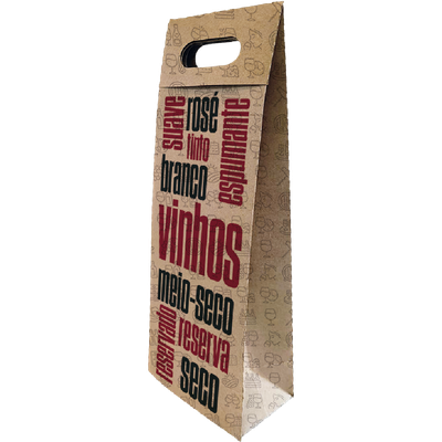 Produto Festcolor - SACOLA PRESENTE GARRAFA 41X12X8 ESTILOS VINHO 01X10