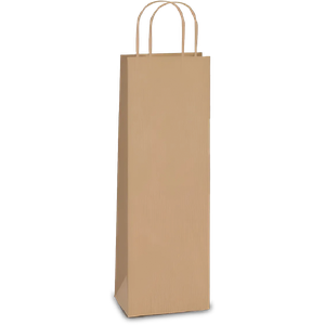 SACOLA KRAFT GARRAFA 34X14X8 LISA 01X10