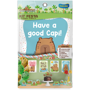 KIT FESTA 24 PECAS CAPIVARA