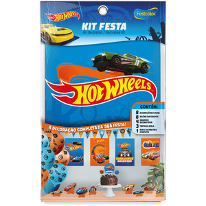 KIT FESTA 24 PECAS HOT WHEELS