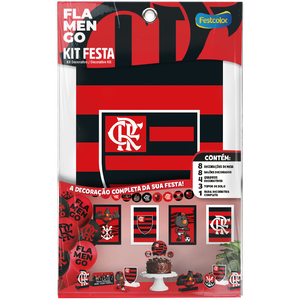 KIT FESTA 24 PECAS FLAMENGO