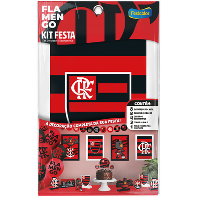 Produto Festcolor - KIT FESTA 24 PECAS FLAMENGO