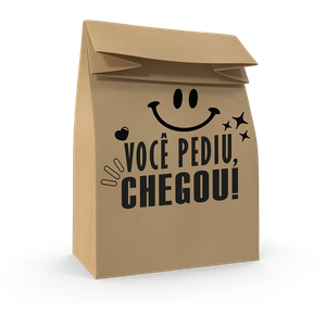 SACO DE PAPEL P 28X18X9 PEDIU CHEGOU FOOD SERVICE 04X50