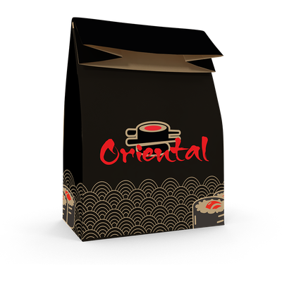 Produto Festcolor - SACO DE PAPEL M 29X24X12 ORIENTAL FOOD SERVICE 04X50