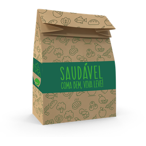 SACO DE PAPEL M 29X24X12 VIVA LEVE FOOD SERVICE 04X50