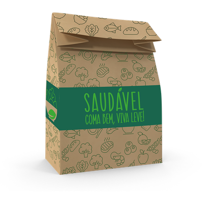 Produto Festcolor - SACO DE PAPEL M 29X24X12 VIVA LEVE FOOD SERVICE 04X50