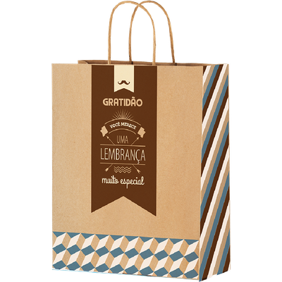Produto Festcolor - SACOLA DE PAPEL M 29X24X12 PARA ELE