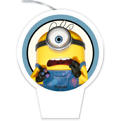 Produto Festcolor - VELA PLANA MINIONS E MONSTROS
