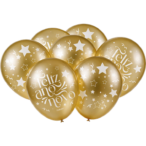 BALÃO ESPECIAL DOURADO ANO-NOVO METALLIC
