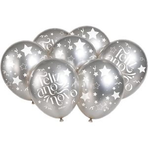 BALÃO ESPECIAL PRATA ANO-NOVO METALLIC