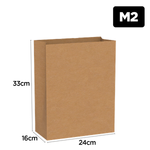 SACO SOS KRAFT M2 33X24X16 LISO