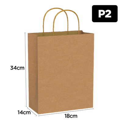 Produto Festcolor - SACOLA KRAFT P2 34X18X14 LISO