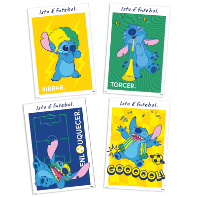 Produto Festcolor - QUADROS DECORATIVOS STITCH NA COPA