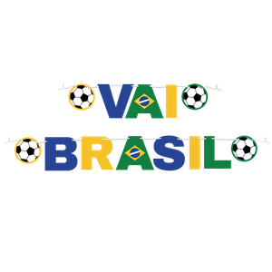 FAIXA DECORATIVA VAI BRASIL COPA 2026