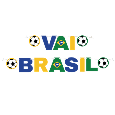 Produto Festcolor - FAIXA DECORATIVA VAI BRASIL COPA 2026