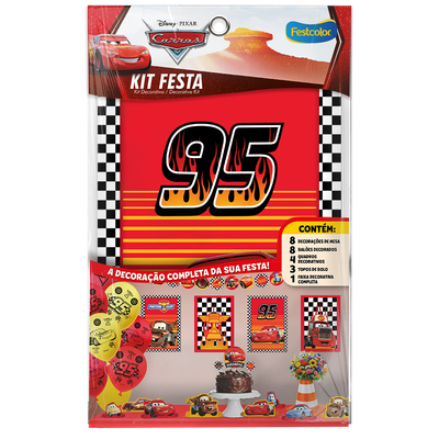 Produto Festcolor - KIT FESTA 24 PECAS CARROS