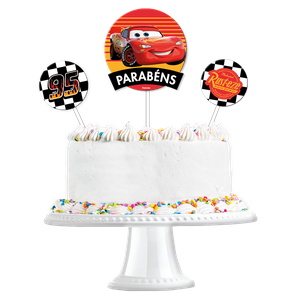 KIT TOPO DE BOLO CARROS