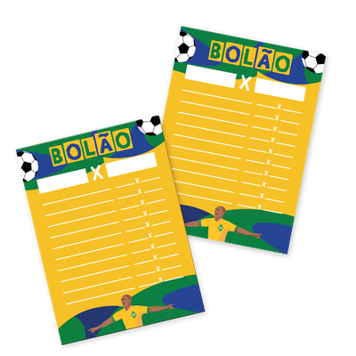 Produto Festcolor - CARTELA BOLÃO COPA 2026