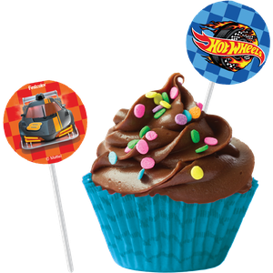 BANDEIRINHA PARA DOCINHOS HOT WHEELS ESPECIAL