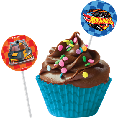Produto Festcolor - BANDEIRINHA PARA DOCINHOS HOT WHEELS ESPECIAL