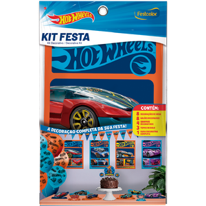 KIT FESTA 24 PECAS HOT WHEELS ESPECIAL