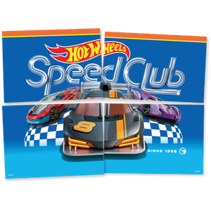 PAINEL 4 PARTES HOT WHEELS ESPECIAL