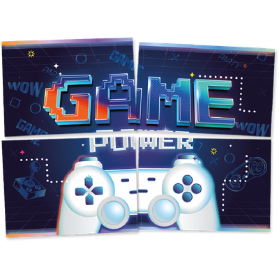Produto Festcolor - PAINEL 4 PARTES GAMES