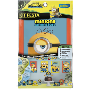 KIT FESTA 24 PECAS  MINIONS E MONSTROS
