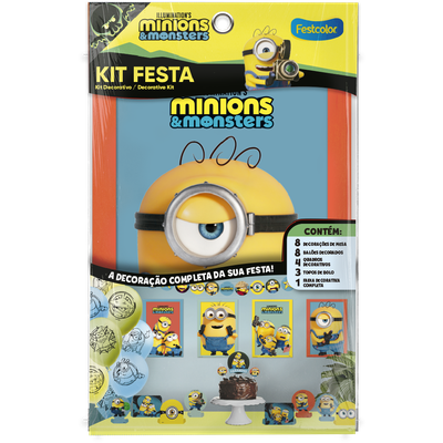 Produto Festcolor - KIT FESTA 24 PECAS  MINIONS E MONSTROS