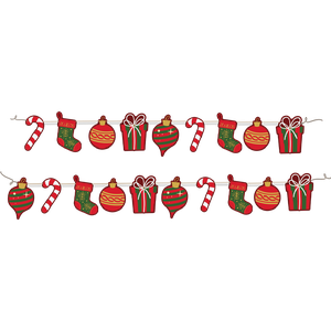 FAIXA DECORATIVA ÍCONES NATAL CLÁSSICO