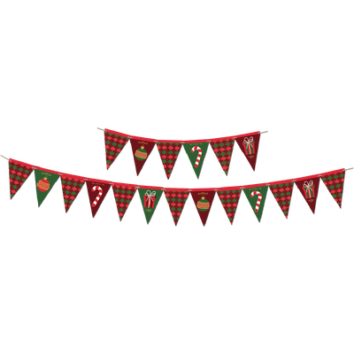 Produto Festcolor - FAIXA DECORATIVA TRIANGULAR NATAL CLÁSSICO