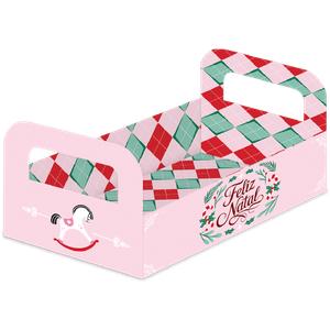 CESTA M NATAL CLÁSSICO ROSA