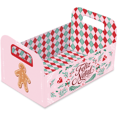 Produto Festcolor - CESTA G NATAL CLÁSSICO ROSA