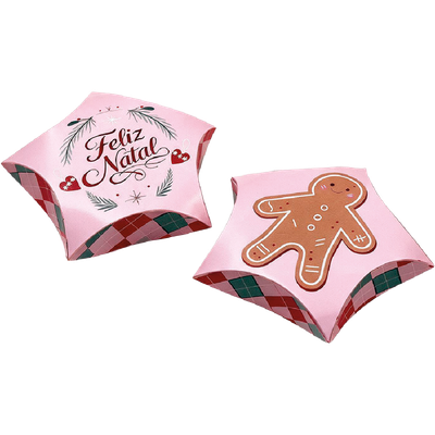 Produto Festcolor - CAIXA ESTRELA NATAL CLÁSSICO ROSA