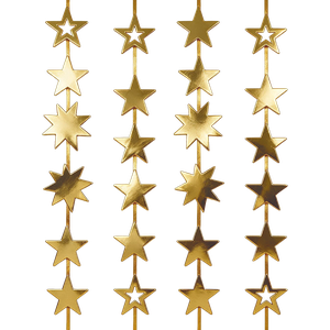 CORTINA DECORATIVA DOURADA ANO-NOVO METALLIC