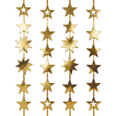 Produto Festcolor - CORTINA DECORATIVA DOURADA ANO-NOVO METALLIC