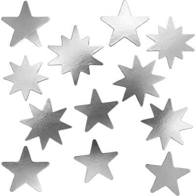 Produto Festcolor - MINI DECORATIVOS PRATA ANO-NOVO METALLIC