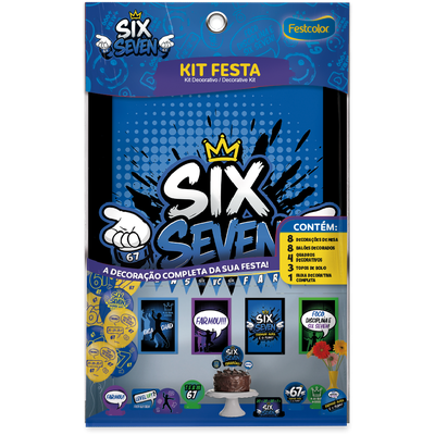 Produto Festcolor - KIT FESTA 24 PECAS SIX SEVEN