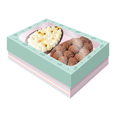 Produto Festcolor - CAIXA 2 OVOS TAMPA COM VISOR PP PÁSCOA CANDY TIFFANY