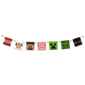 KIT FESTA MINECRAFT FAIXA DECORATIVA