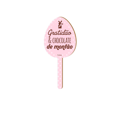 Produto Festcolor - MDF PICK DECORATIVO PÁSCOA GRATIDÃO