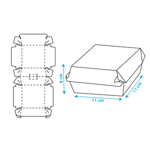 CAIXA PARA HAMBÚRGUER