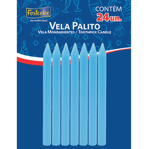 VELA PALITO AZUL