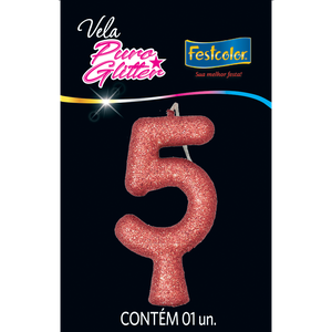 VELA PURO GLITTER ROSE GOLD N° 5