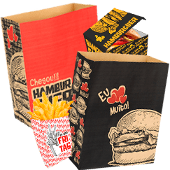 EMBALAGENS PARA HAMBURGUERIA