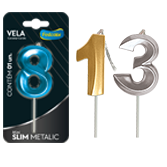 VELAS MINI SLIM METALLIC